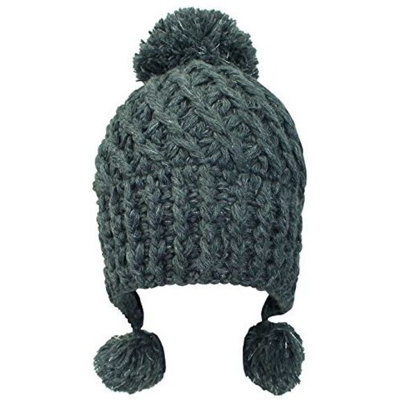 Soft Knit Triple Pom Pom Beanie Hat - Picture 5 of 8